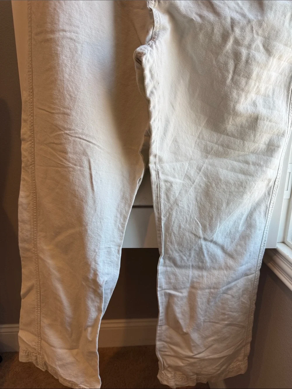 J. Crew Men’s Cream linen/cotton Pants